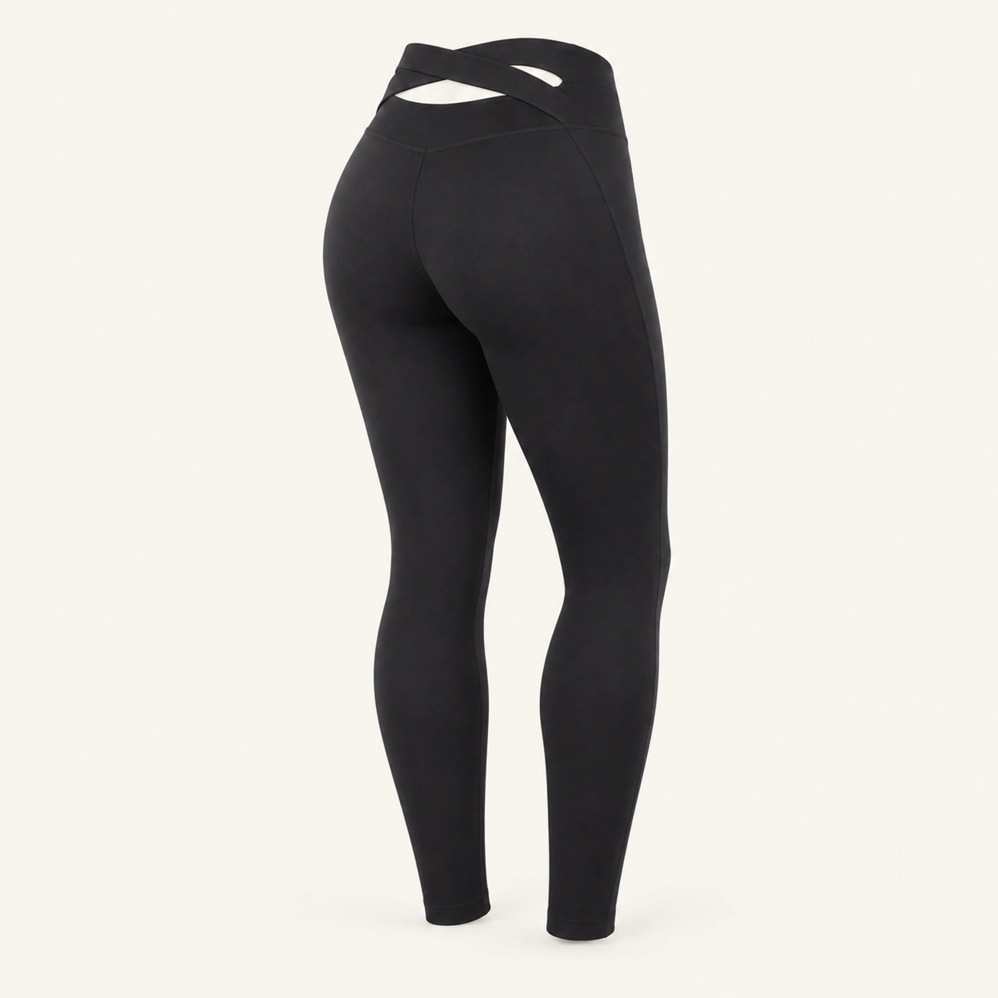 Figurformende Damen-Leggings in Schwarz