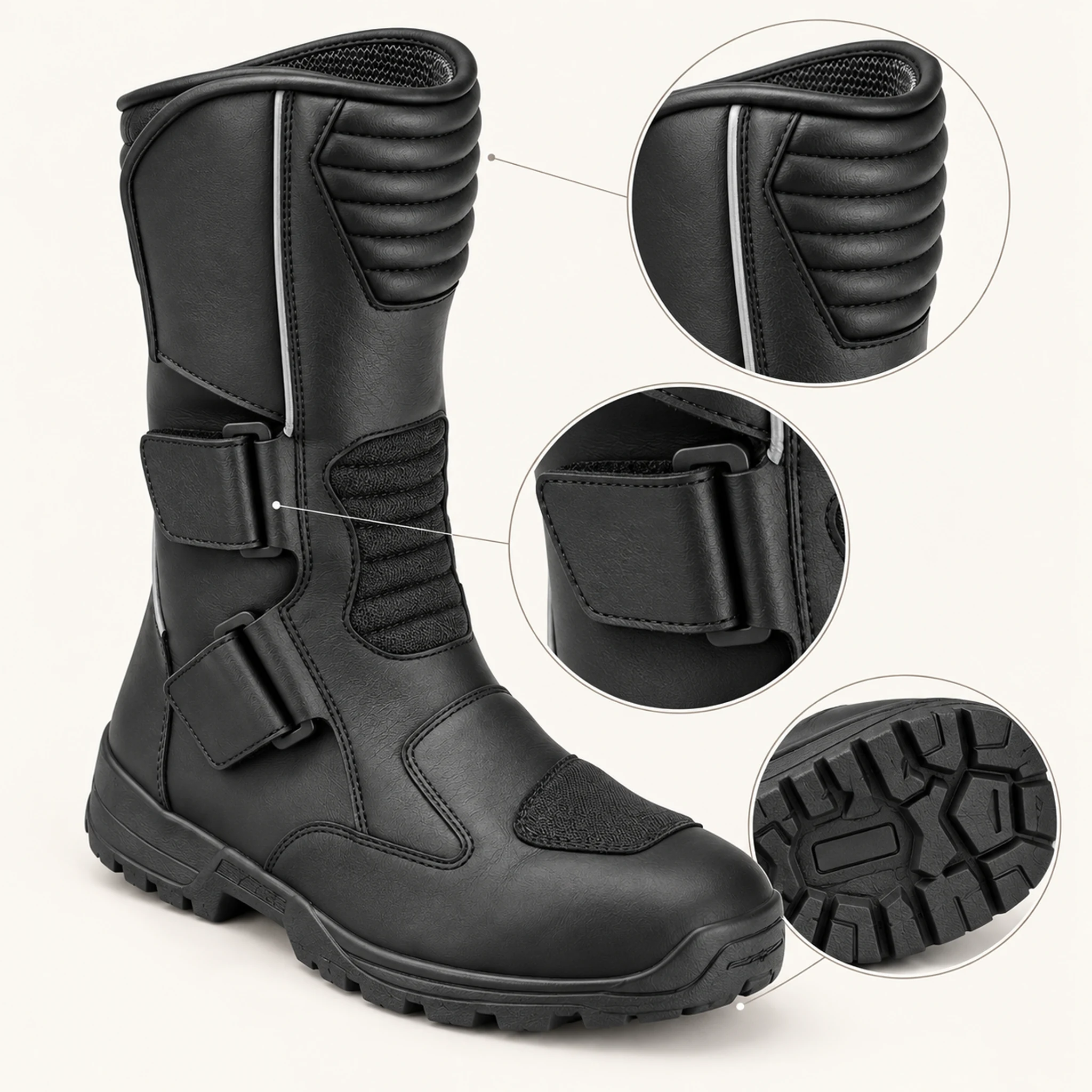 Kochmann Mistral Motorradstiefel in Schwarz, Konstruktionsdetail
