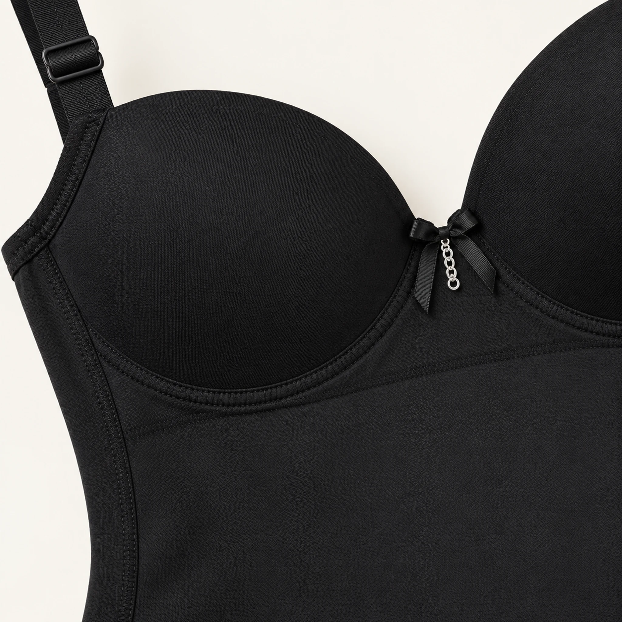 Orirose Miederbody in Schwarz, Materialdetail