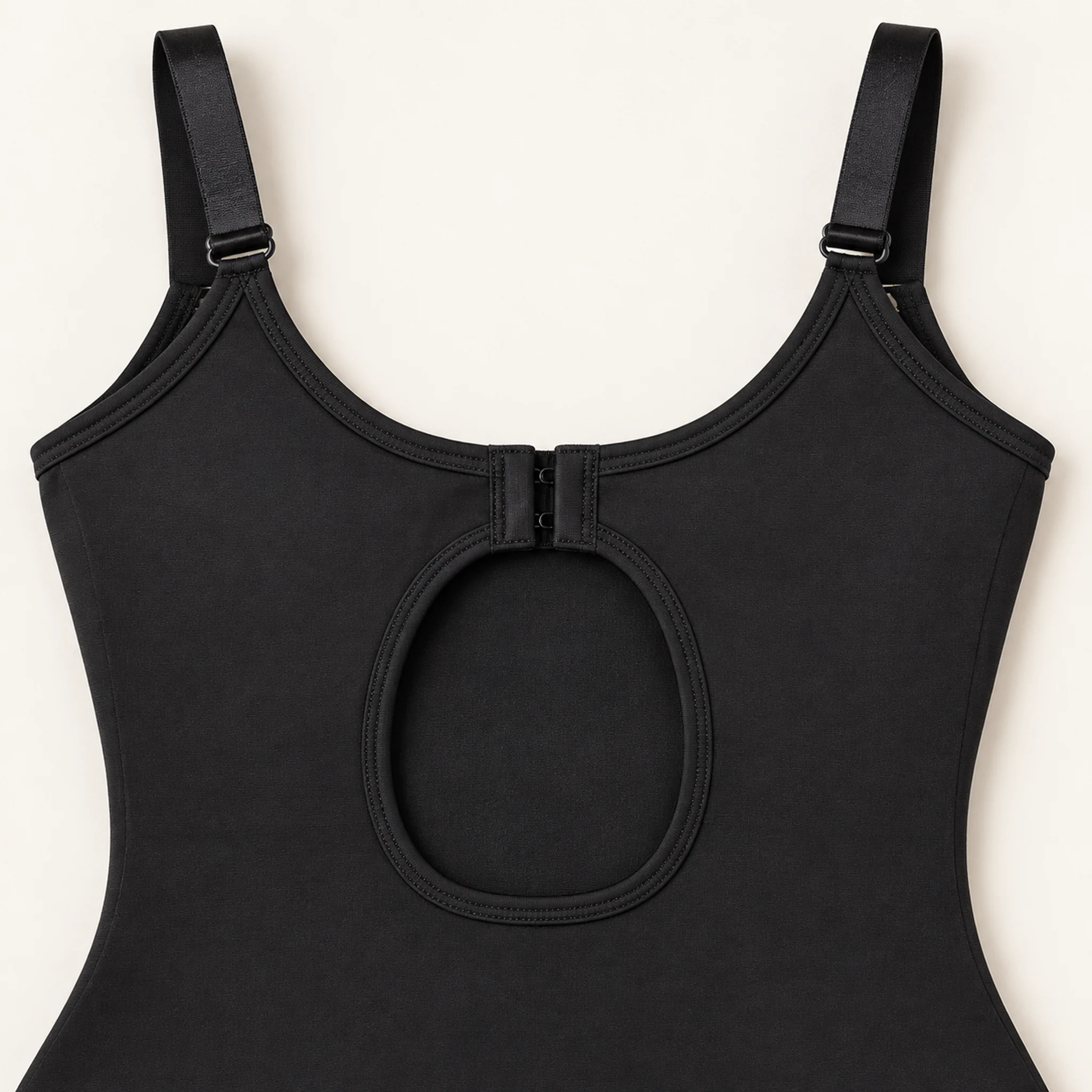 Orirose Miederbody in Schwarz, Konstruktionsdetail